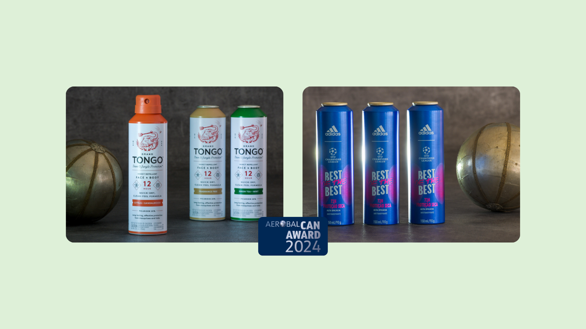 World Aluminium Aerosol Can Awards for Grand Tongo and Adidas cans