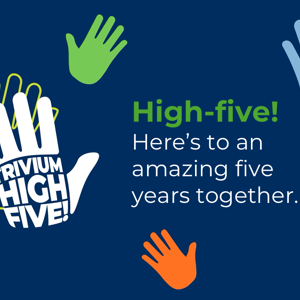 Celebrating our 5th anniversary with a High-Five!