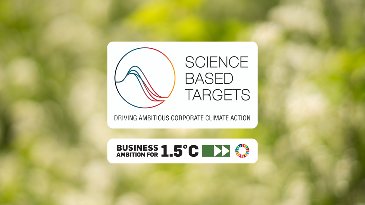 SBTi approves our 2025 sustainability goals