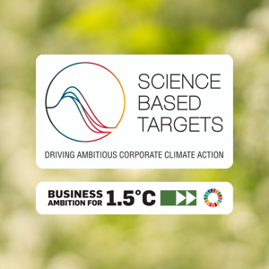 SBTi approves our sustainability goals